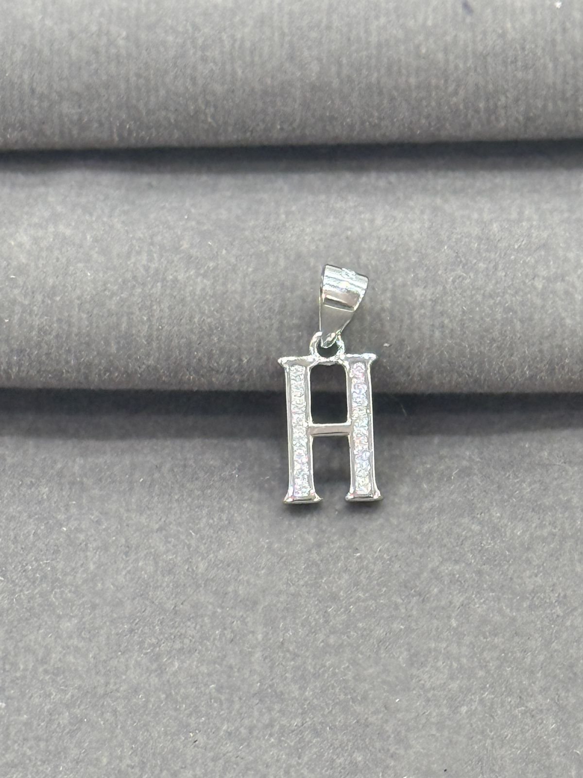 92.5 Elegant Silver Alphabet “H” Pendant